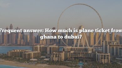 Frequent answer: How much is plane ticket from ghana to dubai?