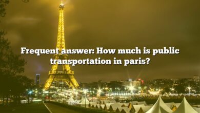 Frequent answer: How much is public transportation in paris?