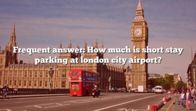 Frequent answer: How much is short stay parking at london city airport?