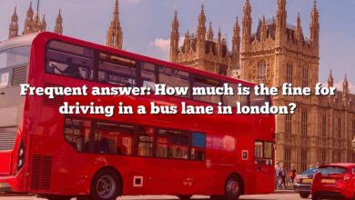 Frequent answer: How much is the fine for driving in a bus lane in london?