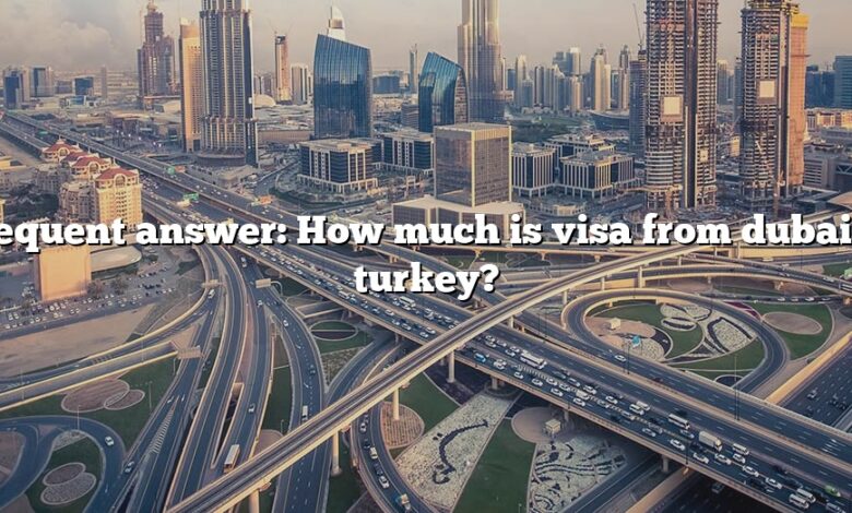 Frequent answer: How much is visa from dubai to turkey?