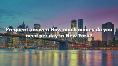 Frequent answer: How much money do you need per day in New York?