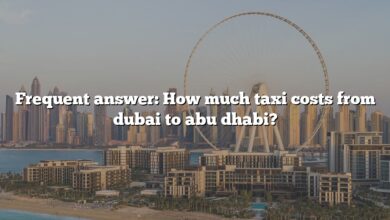 Frequent answer: How much taxi costs from dubai to abu dhabi?