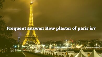 Frequent answer: How plaster of paris is?