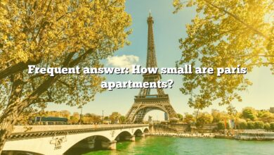 Frequent answer: How small are paris apartments?