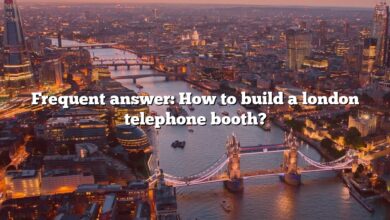 Frequent answer: How to build a london telephone booth?