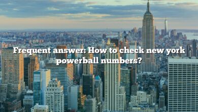 Frequent answer: How to check new york powerball numbers?