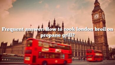 Frequent answer: How to cook london broil on propane grill?