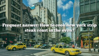 Frequent answer: How to cook new york strip steak roast in the oven?