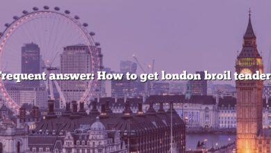 Frequent answer: How to get london broil tender?
