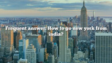 Frequent answer: How to go new york from india?