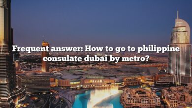 Frequent answer: How to go to philippine consulate dubai by metro?