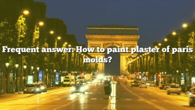 Frequent answer: How to paint plaster of paris molds?