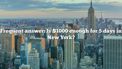Frequent answer: Is $1000 enough for 5 days in New York?