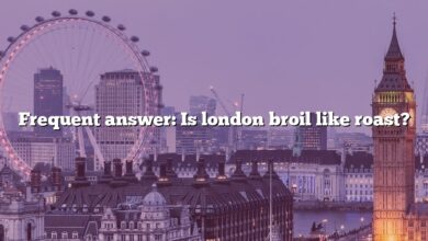 Frequent answer: Is london broil like roast?