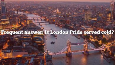 Frequent answer: Is London Pride served cold?