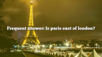 Frequent answer: Is paris east of london?
