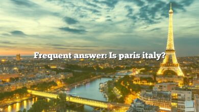 Frequent answer: Is paris italy?
