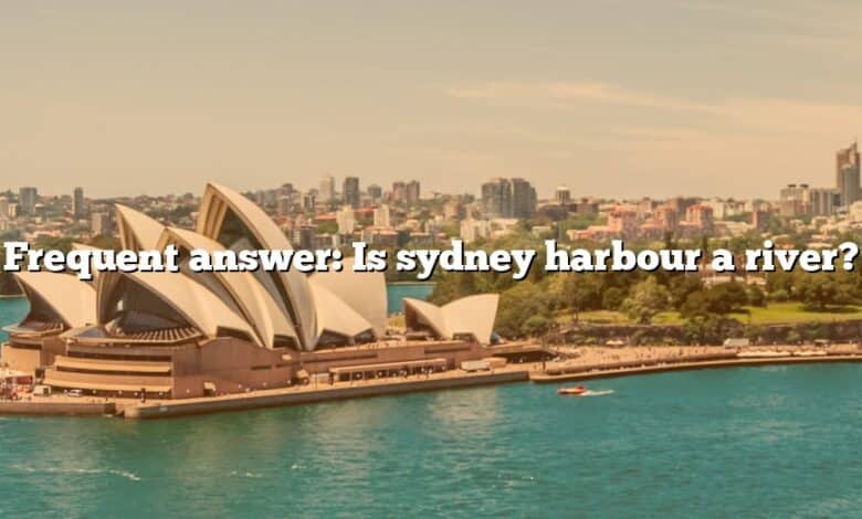 Frequent answer: Is sydney harbour a river?