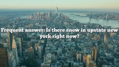 Frequent answer: Is there snow in upstate new york right now?