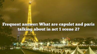Frequent answer: What are capulet and paris talking about in act 1 scene 2?