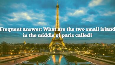 Frequent answer: What are the two small island in the middle of paris called?