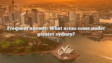 Frequent answer: What areas come under greater sydney?
