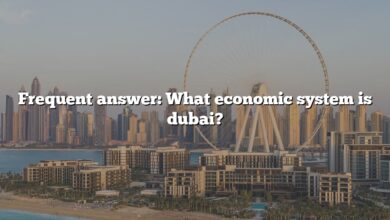 Frequent answer: What economic system is dubai?
