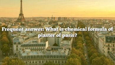 Frequent answer: What is chemical formula of plaster of paris?