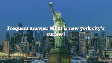 Frequent answer: What is new york city’s curfew?