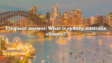 Frequent answer: What is sydney australia climate?