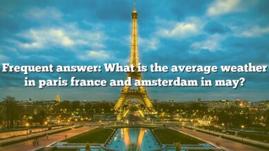 Frequent answer: What is the average weather in paris france and amsterdam in may?