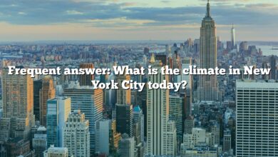 Frequent answer: What is the climate in New York City today?