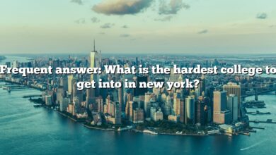 Frequent answer: What is the hardest college to get into in new york?