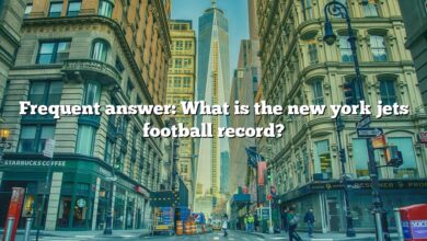 Frequent answer: What is the new york jets football record?