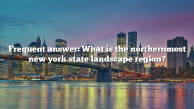 Frequent answer: What is the northernmost new york state landscape region?