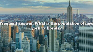 Frequent answer: What is the population of new york vs florida?