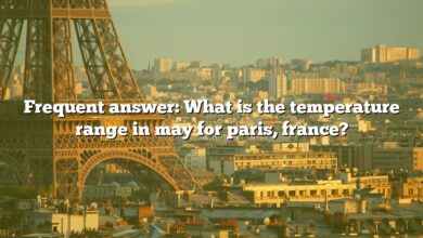 Frequent answer: What is the temperature range in may for paris, france?