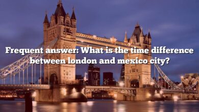 Frequent answer: What is the time difference between london and mexico city?
