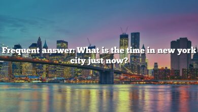 Frequent answer: What is the time in new york city just now?
