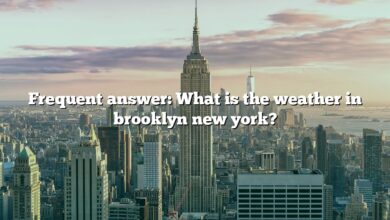 Frequent answer: What is the weather in brooklyn new york?