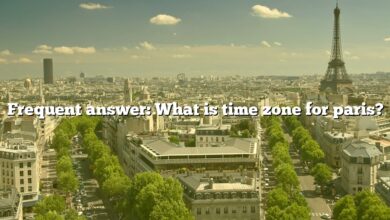 Frequent answer: What is time zone for paris?