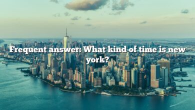 Frequent answer: What kind of time is new york?