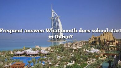 Frequent answer: What month does school start in Dubai?