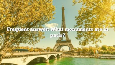 Frequent answer: What monuments are in paris?