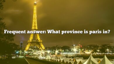 Frequent answer: What province is paris in?