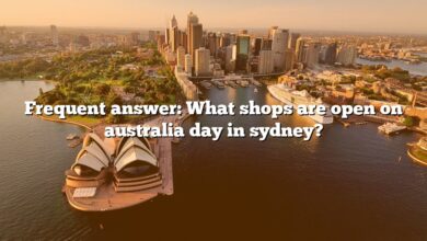 Frequent answer: What shops are open on australia day in sydney?