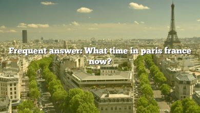 Frequent answer: What time in paris france now?