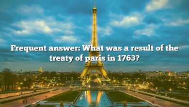 Frequent answer: What was a result of the treaty of paris in 1763?