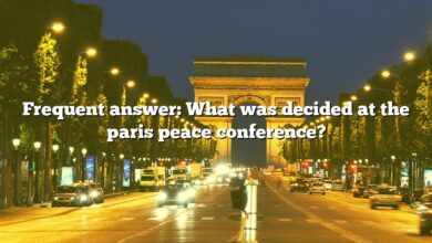 Frequent answer: What was decided at the paris peace conference?